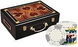 Triple Crown Poker Chip Set, 500 11.5 gram Clay Composite Chips w/Elegant Lacquer Finish Wood Case