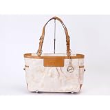 Coach Optic Pleated Signature Tote Satchel Gallery Handbag 13762