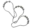 Splash Home Chrome Shower Curtain Roller Hooks