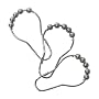 Splash Home Chrome Shower Curtain Roller Hooks