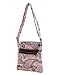 Belvah Quilted Floral Messenger Cross Body Handbag