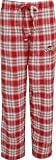 NBA Women's Cleveland Cavaliers Harmony Flannel Pants (Cardinal/Grey, Large)