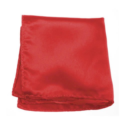 Solid Color Pocket Square by Jacob Alexander - Crimson Red