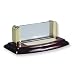 Wood and Glass Business Card Holder Desk Accessory