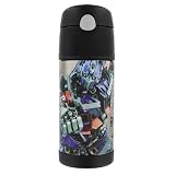THERMOS TRANSFORMERS FUNTAINER STRAW BOTTLE 12 OZ