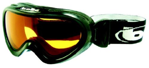 Bolle Stoke Ski/Snowboard Goggles (Shiny Black/Citrus)