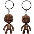 Set of 2 - LittleBigPlanet - Sackboy 2" Keyring - Angry + Happy