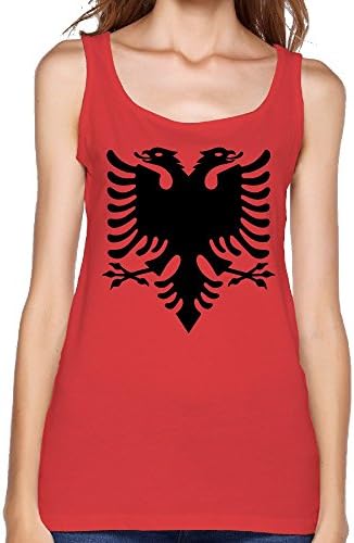 Women Mythological Albania Black Print Cotton Rib Tank Top