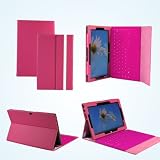 KaysCase BusinessCasual Leather Cover Case for MS Microsoft Surface Tablet 10.6 inch RT Windows 8 Tablet (Magenta) - Does NOT fit Surface Pro