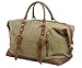 Blueblue Sky Oversized Leather Canvas Casual Travel Tote Luggage Duffel Handbag#831