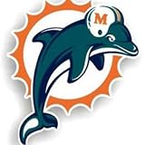 Miami Dolphins 12 Inch Logo Car Magnet