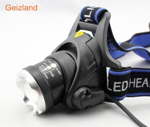 Zoomable CREE T6 XML XM-L Led 1200 Lumens Headlamp Headlight AAA 18650 Head Torch Set 2x18650+CH