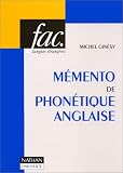 Mémento de phonétique anglaise