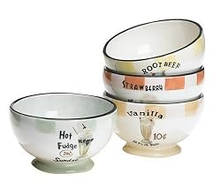 Sakura Malt Shoppe 4-Piece Bowl Set