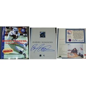 Barry Sanders Signed Copy of His Authorized Autobiography "Now You See Him" Hardcover Book w/CD Rom