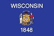 Valley Forge Nylon Wisconsin State Flag, measures 3-Foot x 5-Foot