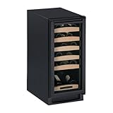 U-Line 2115WCOL Echelon Cu. Ft. Black Freestanding Wine Chiller Wine/Beverage Cooler
