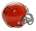 Ozzie Newsome Autographed/Hand Signed Cleveland Browns Mini Helmet with HOF 99 Inscription