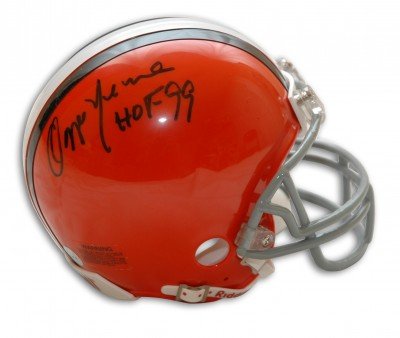 Ozzie Newsome Autographed/Hand Signed Cleveland Browns Mini Helmet with HOF 99 Inscription
