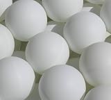 6 x Plain White (logo free) Upfront Qvu Special Quality Table Tennis Balls. 40mm.