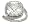 6.50 Carats Cushion Cut CZ Engagement Ring