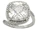 6.50 Carats Cushion Cut CZ Engagement Ring