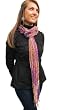 Handmade Trendy and Young Ultra Lightweight Scarf - Lilac Flowers & Mustard (Knitted by Hand)