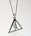 Harry Potter Deathly Hallows Silver Turnable Rotating Spins Alloy Necklace