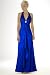 Satin Evening Dress - Bridal, Wedding, Party, Prom Dress, Formal Gown by Sean Collection (448) Sapphire M
