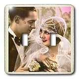 TNMGraphics Vintage Romance - Wedding Memories - Light Switch Covers - double toggle switch