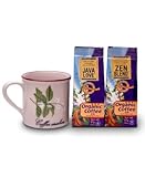 The Organic Coffee Company, Organic Coffee Gift Basket with Handpainted Mug