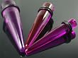 UV Expanders Purple Color, 00g - Sold as a Pair