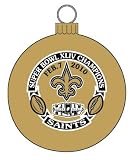 New Orleans SAINTS Super Bowl XLIV Champs Glass Ball CHRISTMAS ORNAMENT