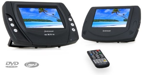 2x Tragbarer DVD-Player Set Dunlop DVP 6302