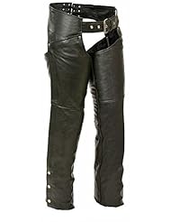 Automotive Parts and Accessories: Leather King Womens Chaps (Black, Small) - Leather King