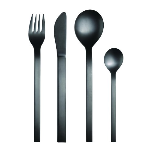 !* UK Buy Cheap monoa black edition 4 piece cutlery set matt finish