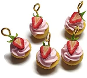 SweetieTiny pin charm - 10pcs Charm Sweet Cupcake Polymerclay