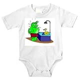 Onesie with dinosaur, bathtub, wash, washing, bath by SHOPZEUS