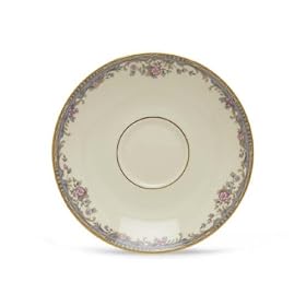 Lenox Southern Vista Gold Banded Ivory China Saucer