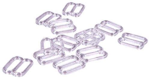 Clear Plastic Bra Strap Sliders - 1/2