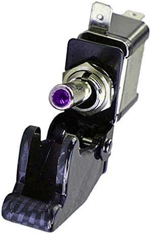 Atongmu Car Carbon Fiber Pruple Led Switch