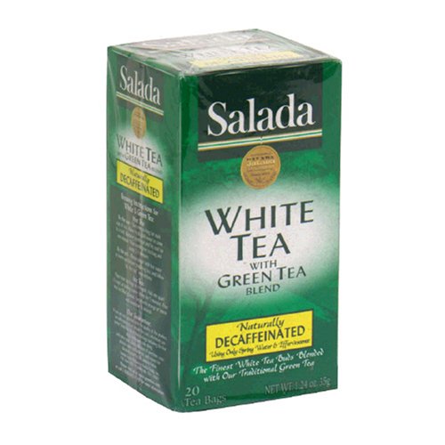 Salada White Tea, Decaf, 20-Count Boxes (Pack of 6) by Decaf Teas