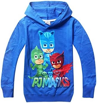 PJ Masks Baby Baby Boys Girls Kids Long sleeve fleece T-shirt hoodies(3-7 Years)