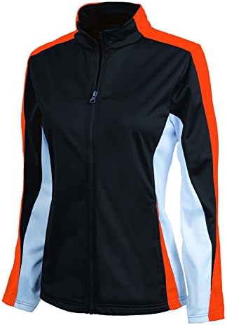 Charles River Women's Energy Jacket and Pant Set - Many Colors (3X-Large, Black/Orange/White)