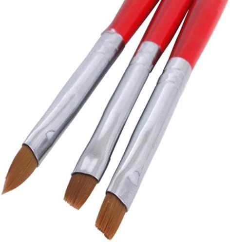 Colorlife 3 X Acrylic Uv Gel Nail False Tips Builder Brush Pen Wtih Exclusive Gift