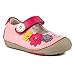Momo Baby Girls First Walker/Toddler Flower Power Mary Jane Leather Shoes