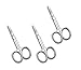 Bulk Buy: Lot of 3 Manicare Baby Scissors 3.5