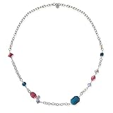 G by GUESS Colorful Cluster Crystal Necklace