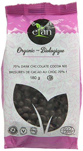 ELAN Organic 70-Percent Dark Chocolate Cocoa Nibs, 0.18Kg