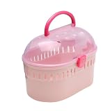 Iris Small Animal Carrier-6.7″ x 10.3 ” x 7.25″H, Pink